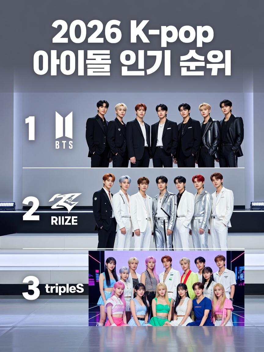 2026 K-pop 아이돌 인기 순위와 신인 분석